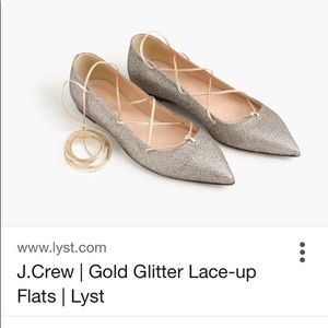 ISO J.Crew glitter ballet flats